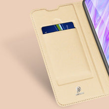 Заредете изображение във визуализатора на галерията – DUX DUCIS Skin Pro Bookcase type case for Samsung Galaxy S20 Plus golden - TopMag
