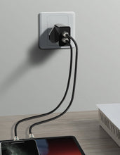 Заредете изображение във визуализатора на галерията – Baseus charger 2x USB 2.1A 10.5W (UK plug) white (CCFS-S02) - TopMag
