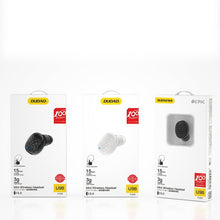 Заредете изображение във визуализатора на галерията – Dudao Headset Mini Wireless Bluetooth 5.0 Earphone for Car Black (U9B black) - TopMag
