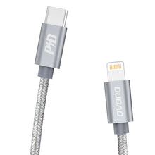 Заредете изображение във визуализатора на галерията – Dudao cable USB Type C cable - Lightning Power Delivery 45W 1m gray (L5Pro gray) - TopMag
