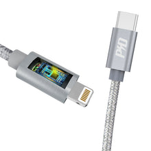 Заредете изображение във визуализатора на галерията – Dudao cable USB Type C cable - Lightning Power Delivery 45W 1m gray (L5Pro gray) - TopMag
