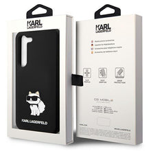 Заредете изображение във визуализатора на галерията – Karl Lagerfeld KLHCS23SSNCHBCK S23 S911 hardcase black/black Silicone Choupette
