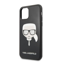 Заредете изображение във визуализатора на галерията – Karl Lagerfeld KLHCN58DLHBK iPhone 11 Pro czarny/black Iconic Glitter Karl`s Head - TopMag
