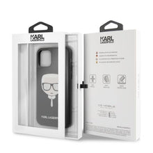 Заредете изображение във визуализатора на галерията – Karl Lagerfeld KLHCN58DLHBK iPhone 11 Pro czarny/black Iconic Glitter Karl`s Head - TopMag
