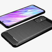 Заредете изображение във визуализатора на галерията – Carbon Case Flexible Cover TPU Case for Samsung Galaxy S20 Ultra black - TopMag

