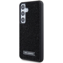 Заредете изображение във визуализатора на галерията – Karl Lagerfeld Rhinestone Metal Logo case for Samsung Galaxy S24+ - black
