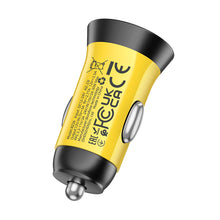 Заредете изображение във визуализатора на галерията – Borofone Car charger BZ26 Searcher - Typ C - PD 30W 3A yellow
