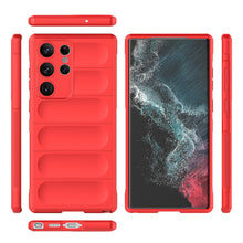 Заредете изображение във визуализатора на галерията – Magic Shield Case for Samsung Galaxy S23 Ultra flexible armored cover red
