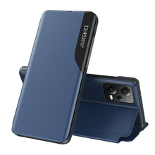 Заредете изображение във визуализатора на галерията – Eco Leather View Case Cover for Xiaomi Redmi Note 12 Pro / Poco X5 Pro 5G with Flip Stand Blue

