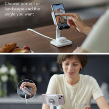 Заредете изображение във визуализатора на галерията – ESR HALOLOCK 2IN1 CRYOBOOST MAGNETIC MAGSAFE WIRELESS CHARGER ARCTIC WHITE
