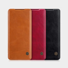 Заредете изображение във визуализатора на галерията – Nillkin Qin original leather case cover for Samsung Galaxy S20 Ultra black - TopMag
