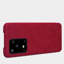 Заредете изображение във визуализатора на галерията – Nillkin Qin original leather case cover for Samsung Galaxy S20 Ultra black - TopMag
