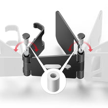 Заредете изображение във визуализатора на галерията – Ringke Super Folding Stand foldable phone holder tablet black (ACST0010) - TopMag
