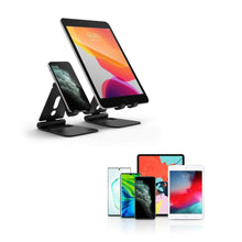 Заредете изображение във визуализатора на галерията – Ringke Super Folding Stand foldable phone holder tablet black (ACST0010) - TopMag
