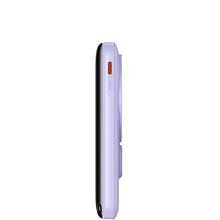 Заредете изображение във визуализатора на галерията – Baseus Magnetic Bracket Wireless Fast Charge Power Bank 10000mAh 20W Purple（With Xiaobai series fast charging Cable Type-C to Type-C 60W(20V/3A) 50cm White）
