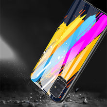 Заредете изображение във визуализатора на галерията – Color Glass Case Durable Cover with Tempered Glass Back and camera cover Samsung Galaxy A51 pattern 1
