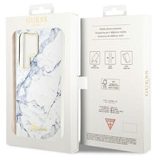 Заредете изображение във визуализатора на галерията – Guess GUHCS23LPCUMAH S23 Ultra S918 white/white hardcase Marble
