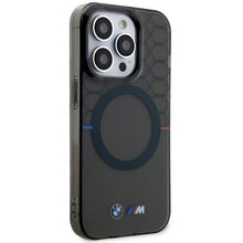 Заредете изображение във визуализатора на галерията – Case BMW BMHMP14XHGPK iPhone 14 Pro Max 6.7" grey/grey hardcase Pattern MagSafe
