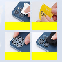Заредете изображение във визуализатора на галерията – Baseus 2x tempered glass 0.3 mm for the whole camera iPhone 12 Pro lens (SGAPIPH61P-AJT02)
