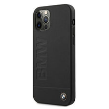 Заредете изображение във визуализатора на галерията – Etui BMW BMHCP12MSLLBK iPhone 12/12 Pro 6,1" czarny/black hardcase Signature Logo Imprint
