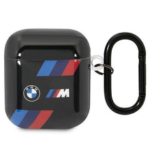 Заредете изображение във визуализатора на галерията – BMW BMA222SOTK AirPods 1/2 cover black/black Tricolor Stripes
