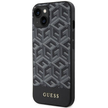 Заредете изображение във визуализатора на галерията – Original Case GUESS hardcase GCube Stripes MagSafe GUHMP14MHGCFSEK for Iphone 14 Plus black

