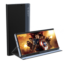 Заредете изображение във визуализатора на галерията – New Sleep Case for Samsung Galaxy S23 Ultra cover with flip stand black
