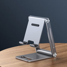 Заредете изображение във визуализатора на галерията – Ugreen metal aluminum folding phone holder tablet gray (LP263 80708)
