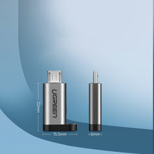 Заредете изображение във визуализатора на галерията – Ugreen adapter USB Type C to micro USB adapter gray (50590) - TopMag
