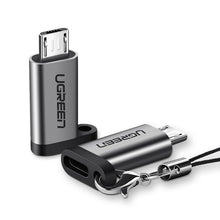 Заредете изображение във визуализатора на галерията – Ugreen adapter USB Type C to micro USB adapter gray (50590) - TopMag
