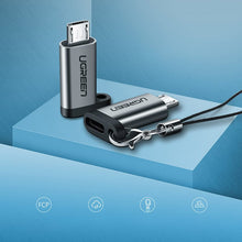 Заредете изображение във визуализатора на галерията – Ugreen adapter USB Type C to micro USB adapter gray (50590) - TopMag
