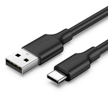 Заредете изображение във визуализатора на галерията – Ugreen cable USB - USB Type C 2 A 1m black cable (60116) - TopMag
