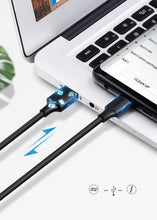 Заредете изображение във визуализатора на галерията – Ugreen cable USB - USB Type C 3A 3m black cable (60826) - TopMag
