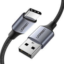 Заредете изображение във визуализатора на галерията – Ugreen cable USB - USB Type C Quick Charge 3.0 3A cable 2m gray (60128) - TopMag
