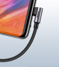 Заредете изображение във визуализатора на галерията – Ugreen angle cable USB - USB Type C 2m 3A gray (50942) - TopMag
