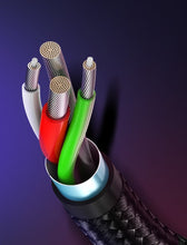 Заредете изображение във визуализатора на галерията – Ugreen cable 2in1 USB - micro USB / USB Type C cable 1m 2.4A black (30875) - TopMag
