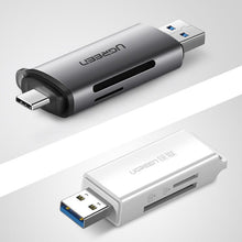 Заредете изображение във визуализатора на галерията – Ugreen SD / micro SD card reader for USB 3.0 / USB Type C 3.0 gray (50706) - TopMag
