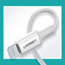 Заредете изображение във визуализатора на галерията – Ugreen cable USB Type C - Lightning MFI 1m 3A 18W white (10493) - TopMag
