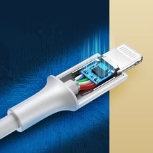 Заредете изображение във визуализатора на галерията – Ugreen cable USB Type C - Lightning MFI 1m 3A 18W white (10493) - TopMag
