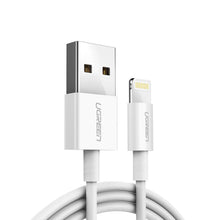 Заредете изображение във визуализатора на галерията – Ugreen cable USB - Lightning MFI 1m 2,4A white (20728) - TopMag
