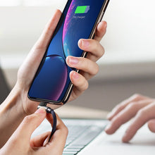 Заредете изображение във визуализатора на галерията – Ugreen angle USB cable - Lightning MFI 1m 2,4A black (60521) - TopMag
