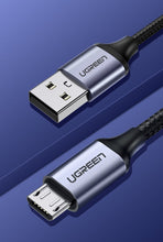 Заредете изображение във визуализатора на галерията – Ugreen cable USB - micro USB cable 0.5m gray (60145) - TopMag
