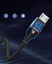Заредете изображение във визуализатора на галерията – Ugreen cable USB - micro USB cable 0.5m gray (60145) - TopMag
