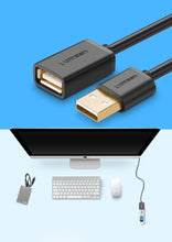 Заредете изображение във визуализатора на галерията – Ugreen cable adapter USB (female) - USB (male) 1m black (10314) - TopMag
