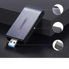 Заредете изображение във визуализатора на галерията – Ugreen SD / micro SD / CF / MS card reader for USB 3.0 gray (50541) - TopMag

