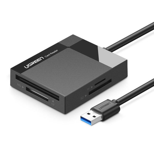 Ugreen USB 3.0 SD / micro SD / CF / MS memory card reader black (30231) - TopMag