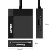 Заредете изображение във визуализатора на галерията – Ugreen USB 3.0 SD / micro SD / CF / MS memory card reader black (30231) - TopMag

