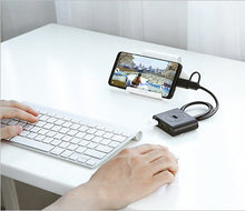 Заредете изображение във визуализатора на галерията – Ugreen HUB splitter 4x USB 3.2 Gen 1 (0.5 m cable) black (20290) - TopMag
