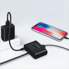 Заредете изображение във визуализатора на галерията – Ugreen HUB splitter 4x USB 3.2 Gen 1 (0.5 m cable) black (20290) - TopMag
