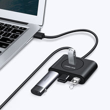 Заредете изображение във визуализатора на галерията – Ugreen HUB splitter 4x USB 3.2 Gen 1 (0.5 m cable) black (20290) - TopMag
